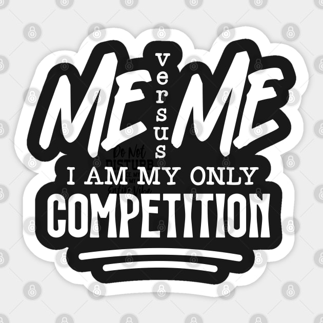 Me verses Me Sticker by UrbanLifeApparel